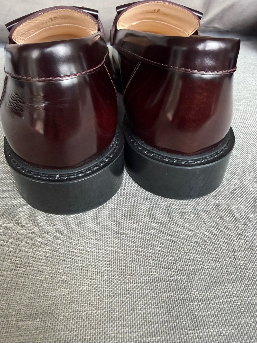 Brand NEW TOD'S Women’s Burgundy Loafers - Picture 4 of 10